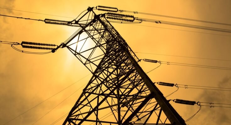 High Voltage Power Transmission Line Tower