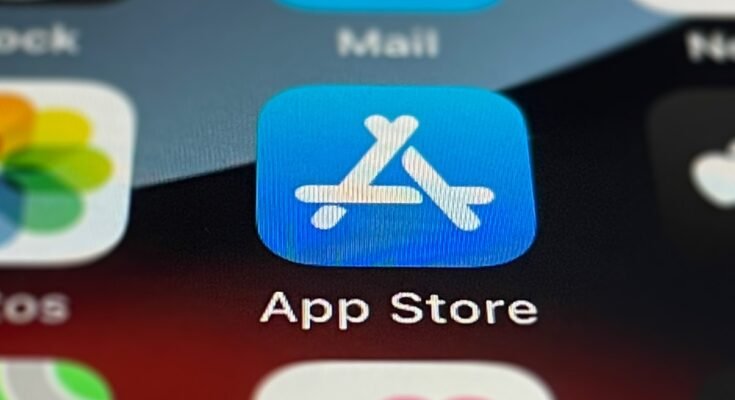 App Store icon on iPhone screen