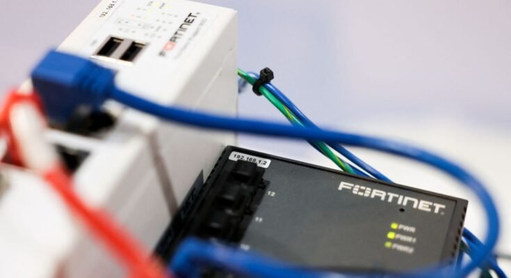A device designed to detect hacks manufactured by cybersecurity firm Fortinet.
