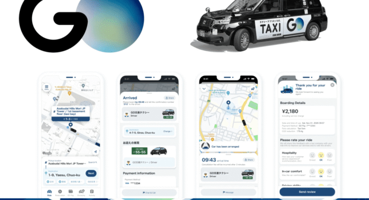 Japan's taxi hailing app