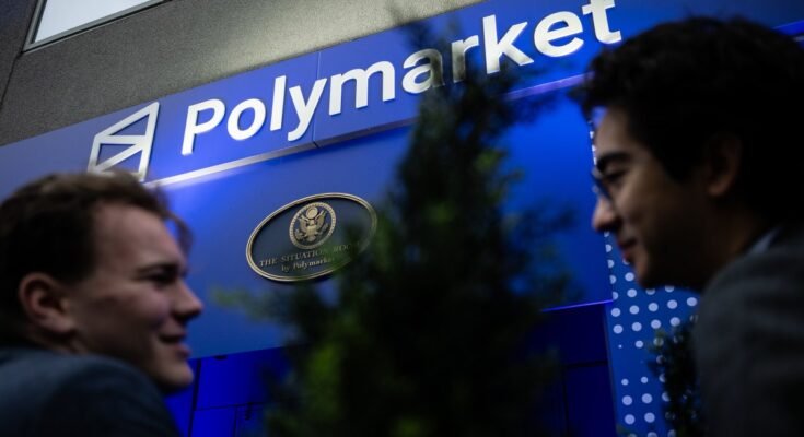 Signage at the Situation Room by Polymarket pop-up bar in Washington, DC, US, on Friday, March 20, 2026.
