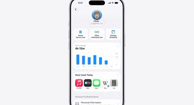 Apple's new parental controls, demoed during WWDC 2026